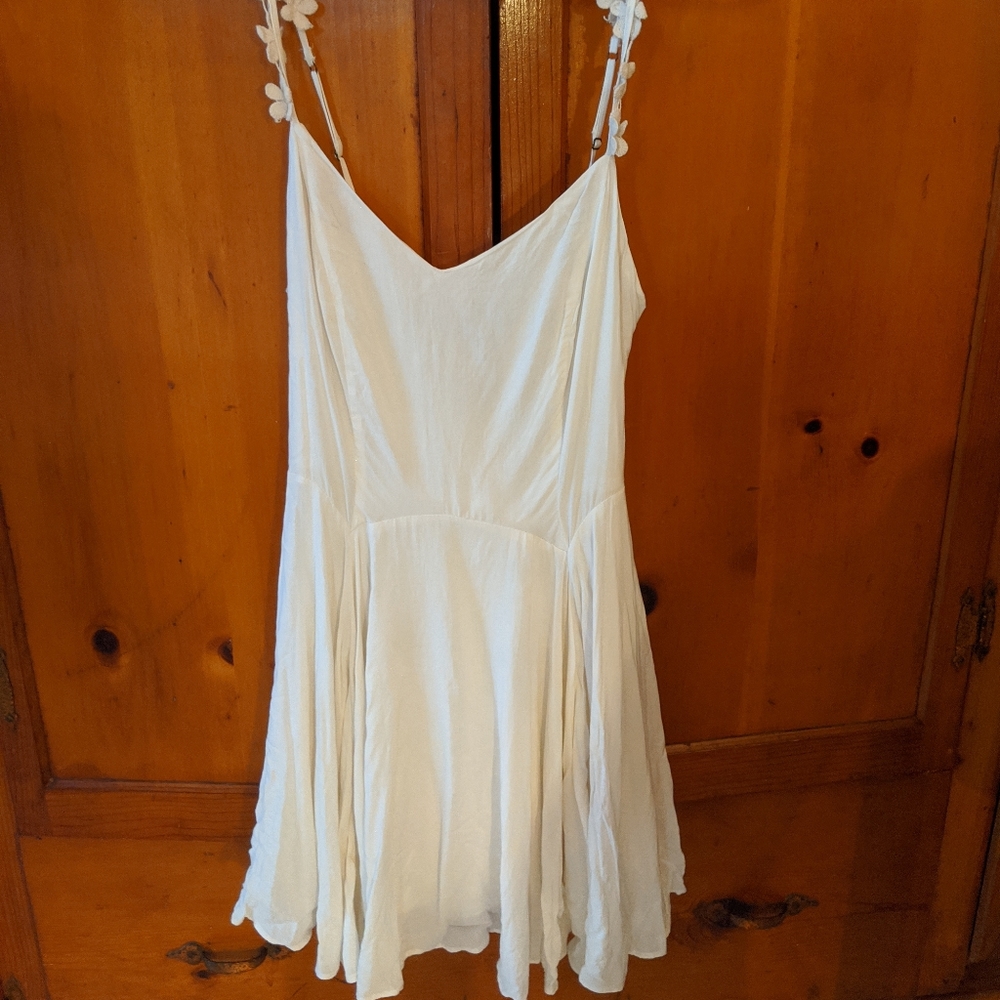 White flowy summer dress